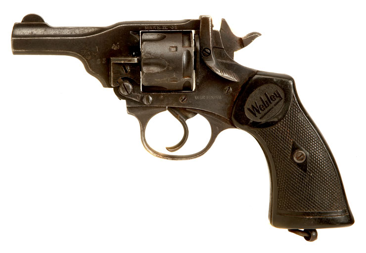 Deactivated WWII Webley & Scott MKIV (4) .38 short barrel revolver.